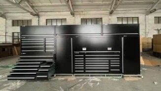 Garage Rolling Tool Cabinet Multi Functional Cold Rolled Steel with Wheels and Locker