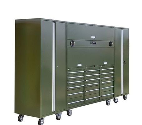 Brown Iron Rolling Tools Chest with Customized Support ' Needs and Tools Organization