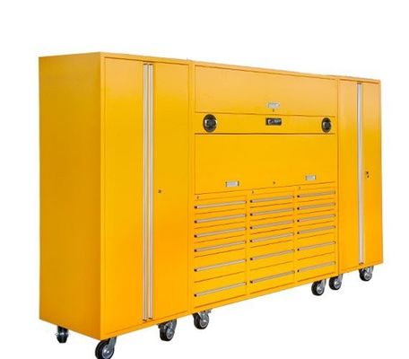 Brown Iron Rolling Tools Chest with Customized Support ' Needs and Tools Organization