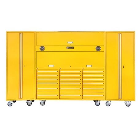 Brown Iron Rolling Tools Chest with Customized Support ' Needs and Tools Organization