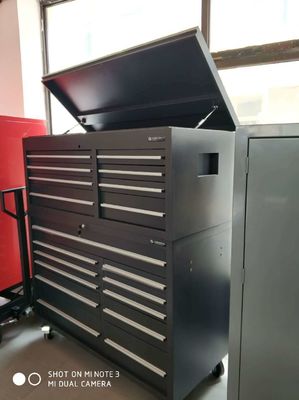 72&quot; 15-Drawer Heavy Duty Rolling Tool Cabinet with Stainless Steel Handles and Wheels