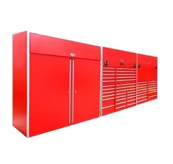 Auto Tool Storage Workshop Tool Cabinet with Drawers Trolley Silver Durable Solution