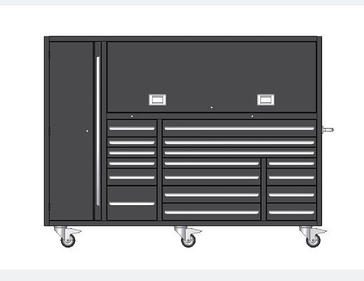 Upgrade Your Tool Organization with Heavy Duty Steel Tool Box and Trolley in Silver