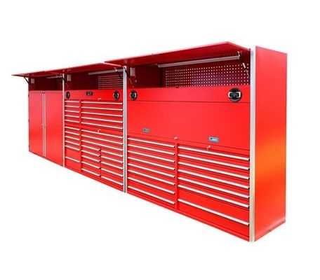 Rolling Tool Cabinet With Aluminum Handles For Garage Store Tools